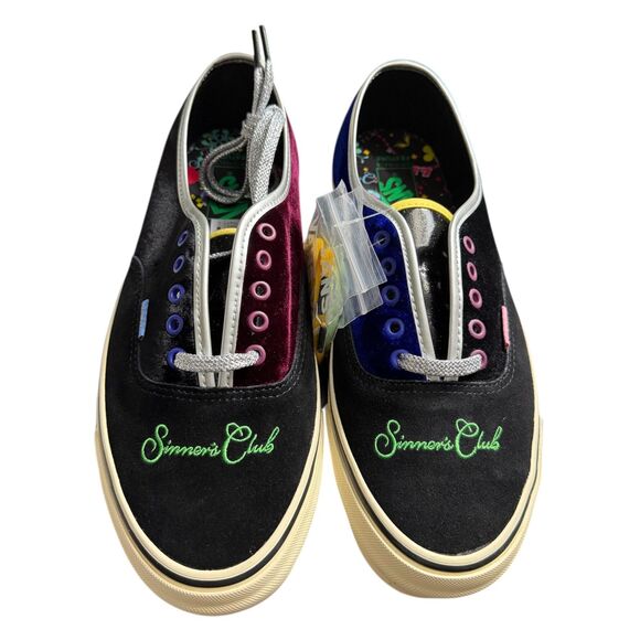 Vans Feature x Authentic LX Sinners Club Part 2 Black Shoes Men Size 11 New - Picture 2 of 10